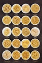 Pasta Types Royalty Free Stock Photo
