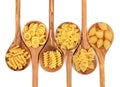 Pasta Varieties Royalty Free Stock Photo