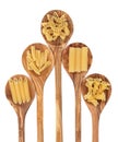 Pasta Varieties Royalty Free Stock Photo