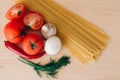 Pasta and vegetables