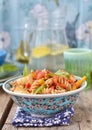 Pasta and vegetables salad