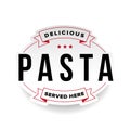 Pasta vintage logo stamp