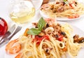 Pasta Vongole Seafood Royalty Free Stock Photo