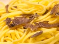 Pasta with white truffle Royalty Free Stock Photo