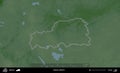 Pastavy District outlined, Belarus. Physical Royalty Free Stock Photo