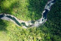 Pastaza River In The Andes Aerial Shot