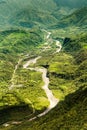 Pastaza River In The Andes Aerial Shot