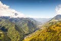 Pastaza Valley Landscape Aerial Shot In Ecuador