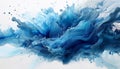Paste the blue color sprinkled on top of the white background Generative AI Royalty Free Stock Photo