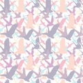 Pastel abstract swallows pattern. Seamless pastel pattern