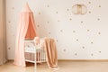 Pastel baby`s bedroom interior