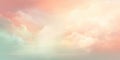 Pastel background clouds and sun rays. Heavenly soft dreamy wallpaper. Colorful texture.