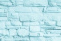 Pastel Blue brick wall texture Interiors background. Gray cement Royalty Free Stock Photo