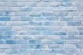 Pastel blue brickwall background Royalty Free Stock Photo