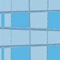 Pastel blue color irregular square pattern