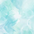 Pastel blue hand painted watercolour background Royalty Free Stock Photo
