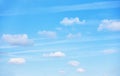 Pastel blue sky small clouds -  background Royalty Free Stock Photo
