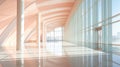 pastel blurred convention center interior Royalty Free Stock Photo