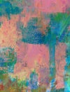 Pastel Brushed Abstracted Watercolor Splash Art