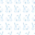 Pastel bunny rabit animal pattern for easter Royalty Free Stock Photo