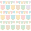 Pastel bunting