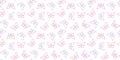 Pastel butterfly background, vector pattern, random Royalty Free Stock Photo