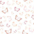 Pastel butterfly seamless repeat pattern design Royalty Free Stock Photo