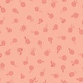 Pastel Camelia Silhouettes Floral Themed Seamless Repeating Pattern.