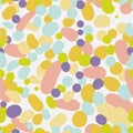 Pastel candy colored spots seamless vector pattern Royalty Free Stock Photo