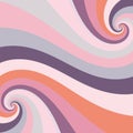 Pastel Candy Striped Sixties Twirl Burst