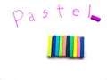 Pastel chalk background Royalty Free Stock Photo