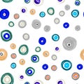 Pastel Circles Background. Geometric Kids