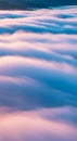 Pastel Cloudscape: Pink And Blue Serene Aerial View Royalty Free Stock Photo