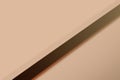 pastel coffee color soft warm neutral artistic abstraction diagonal geometric shape with gradient shadow simple pattern copy space