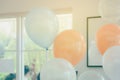 Pastel color balloons