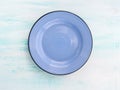 Pastel Color ceramic plate dish top view background Royalty Free Stock Photo