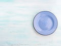 Pastel Color ceramic plate dish top view background Royalty Free Stock Photo