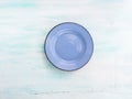 Pastel Color ceramic plate dish top view background Royalty Free Stock Photo