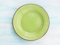 Pastel Color ceramic plate dish top view background Royalty Free Stock Photo