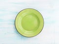Pastel Color ceramic plate dish top view background Royalty Free Stock Photo
