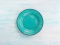 Pastel Color ceramic plate dish top view background Royalty Free Stock Photo