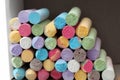 Pastel color chalks Royalty Free Stock Photo