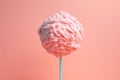 Earth depicted as a lollipop on pink background