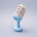 A pastel color Microphone.