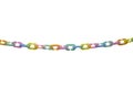 Pastel color of plastic chains Used for decoration