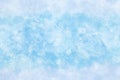 Pastel color winter blue ice texture abstract or natural watercolor paint background