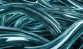 A pastel-colored abstract 3D render featuring a background with curved lines.