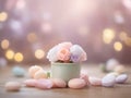 whimsical serenity: pastel shades in bokeh delight