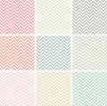 Pastel colored chevron patterns