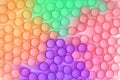 Pastel-colored circles blurred into each other, illustration of Royalty Free Stock Photo